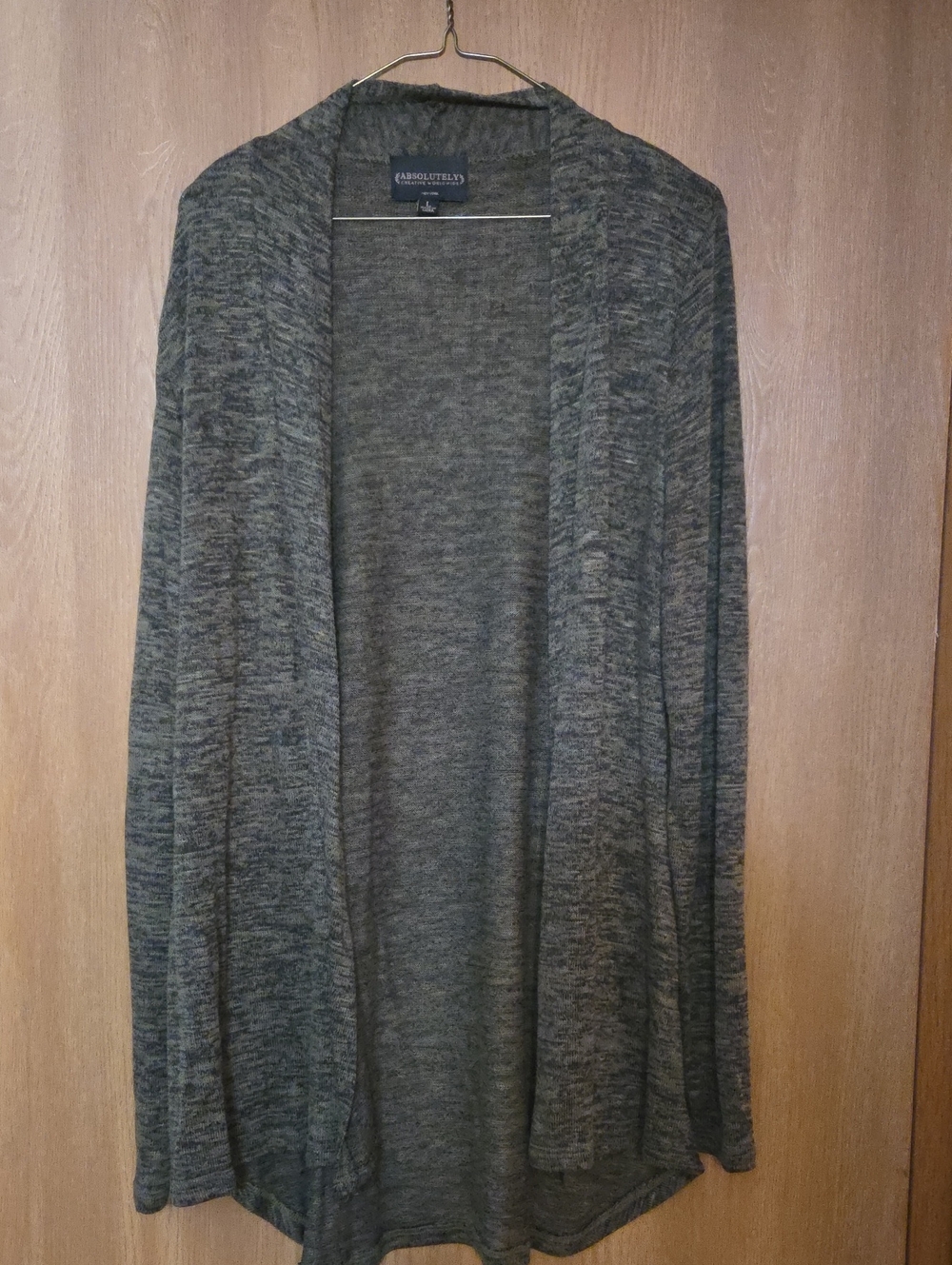Absolutely Men’s Open-Front Cardigan Sweater - Olive Heather